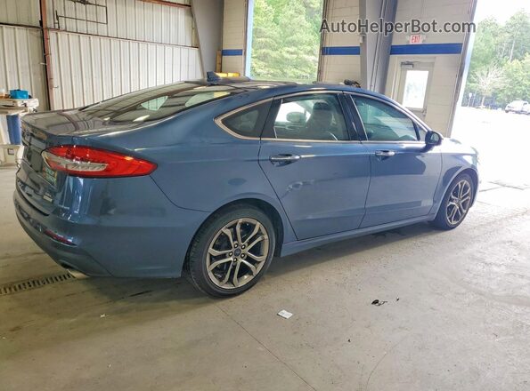 3FA6P0CD9KR233842 2019 FORD FUSION Blue Задня права чверть