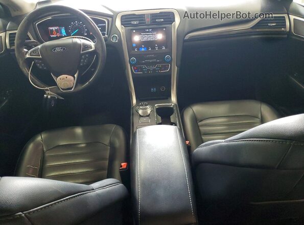 3FA6P0CD9KR233842 2019 FORD FUSION Blue Вид панелі приладів