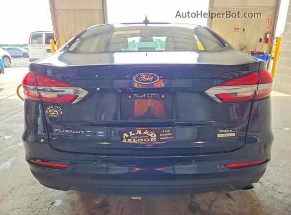 3FA6P0CD9LR188810 2020 FORD FUSION Синий Вид сзади