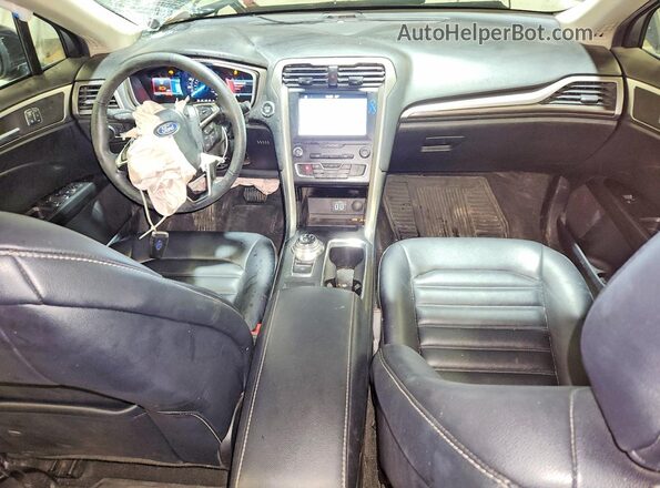 3FA6P0CDXKR213809 2019 FORD FUSION Black წინა პანელის ხედი