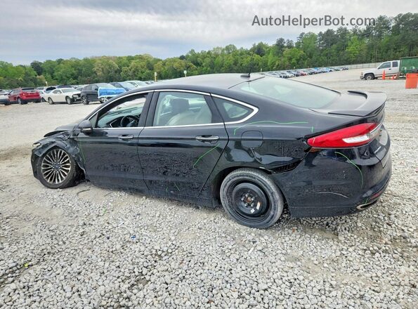 3FA6P0D90JR168176 2018 FORD FUSION Black Trasero izquierdo