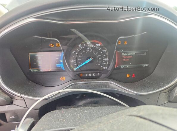 3FA6P0D90JR168176 2018 FORD FUSION Black Vista del cuadro de instrumentos