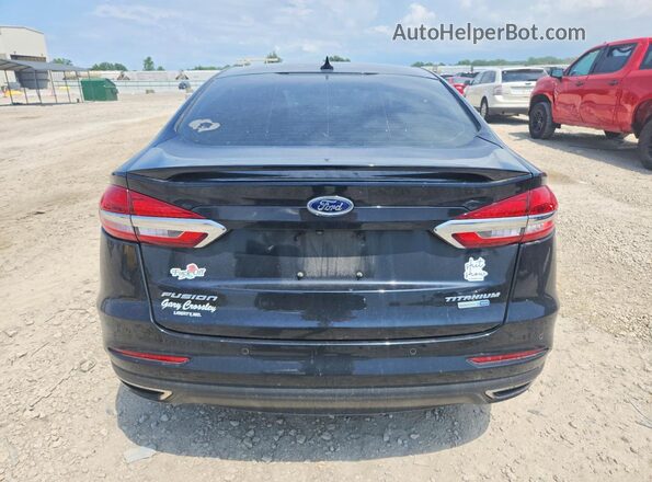 3FA6P0D90LR105727 2020 FORD FUSION Black უკანა ხედი