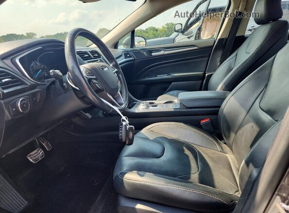 3FA6P0D91HR401816 2017 FORD FUSION Charcoal Widok wnętrza z przodu