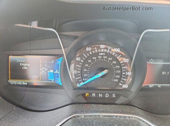 3FA6P0D91HR401816 2017 FORD FUSION Charcoal Widok zestawu wskaźników