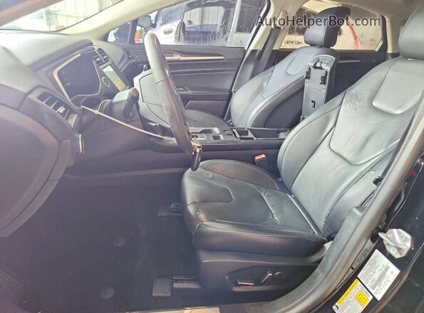 3FA6P0D91JR225422 2018 FORD FUSION Black წინა სალონის ხედი