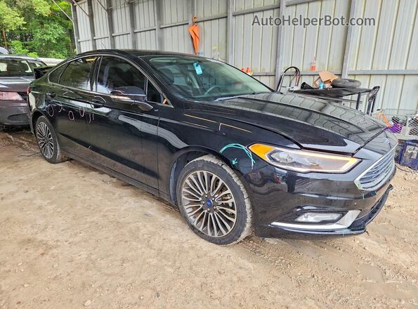 3FA6P0D91JR225422 2018 FORD FUSION Black წინა მარჯვენა