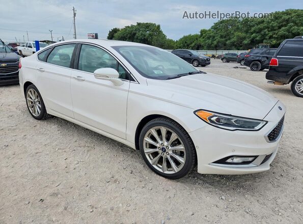 3FA6P0D92HR199813 2017 FORD FUSION White Front right