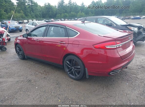 3FA6P0D92HR288894 2017 FORD FUSION Red Tył lewy