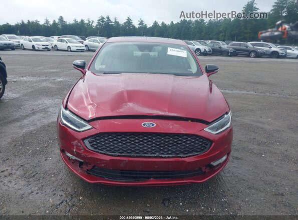 3FA6P0D92HR288894 2017 FORD FUSION Red Widok wnętrza z tyłu