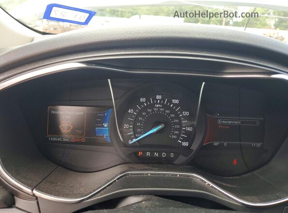 3FA6P0D92JR138547 2018 FORD FUSION White Вид щитка приладів