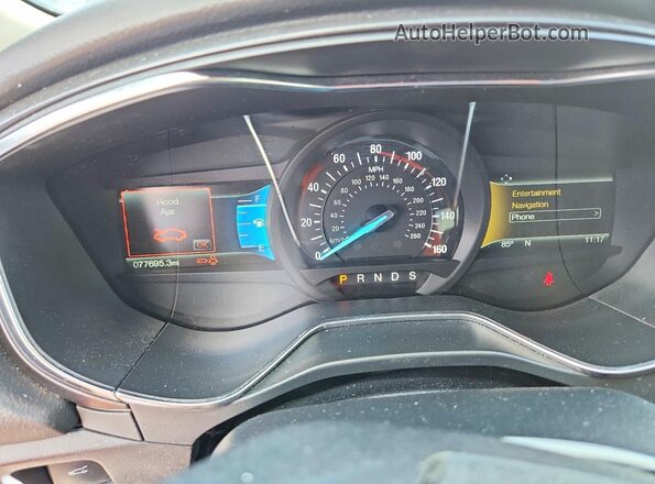 3FA6P0D92JR187943 2018 FORD FUSION Black Սարքավորումների վահանակի տեսք