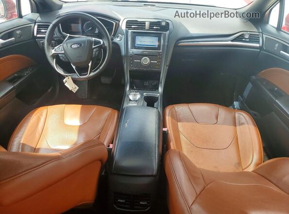 3FA6P0D92KR153180 2019 FORD FUSION Maroon Dashboard view