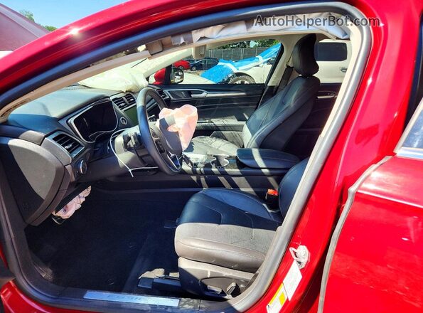 3FA6P0D93GR351810 2016 FORD FUSION Red Вид салону спереду
