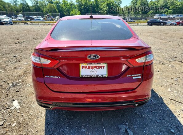 3FA6P0D93GR351810 2016 FORD FUSION Red Вид ззаду