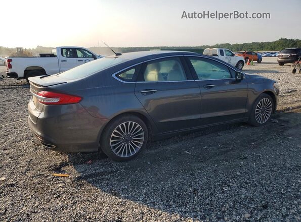 3FA6P0D94JR168875 2018 FORD FUSION Gray Задня права чверть