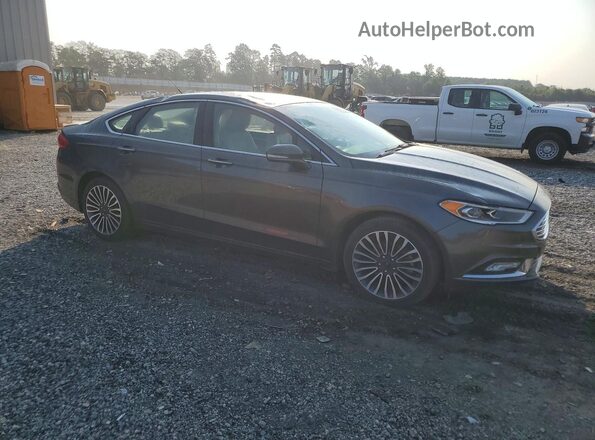 3FA6P0D94JR168875 2018 FORD FUSION Gray Передня права чверть
