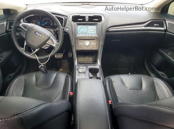 3FA6P0D94JR233725 2018 FORD FUSION Blue Вид панелі приладів