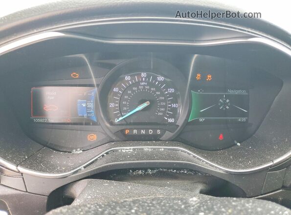 3FA6P0D94JR233725 2018 FORD FUSION Blue Вид щитка приладів