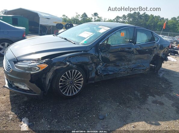 3FA6P0D95JR137280 2018 FORD FUSION Gray Вид спереду