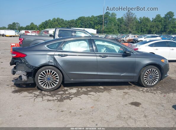 3FA6P0D95JR137280 2018 FORD FUSION Gray Вид задньої частини салону