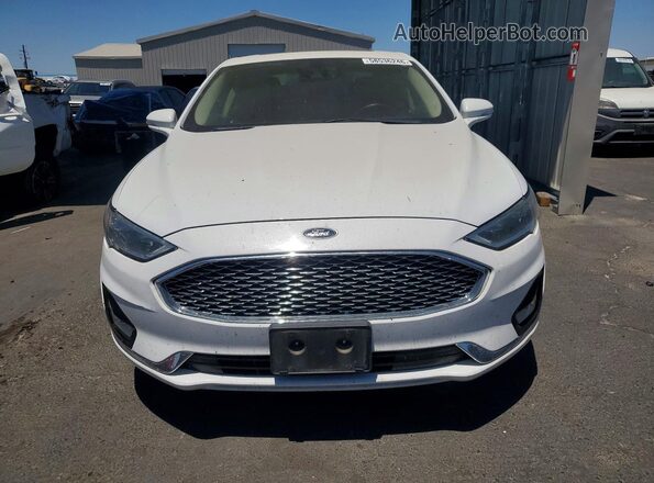 3FA6P0D95KR124207 2019 FORD FUSION White Вид спереду