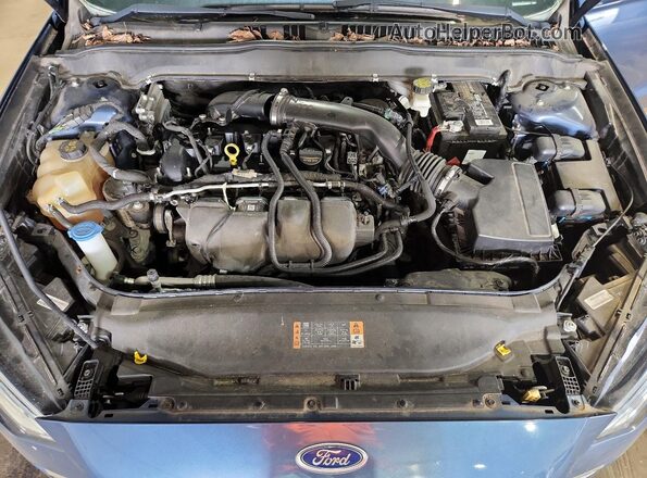 3FA6P0D96JR206834 2018 FORD FUSION Blue Widok wnętrza z tyłu