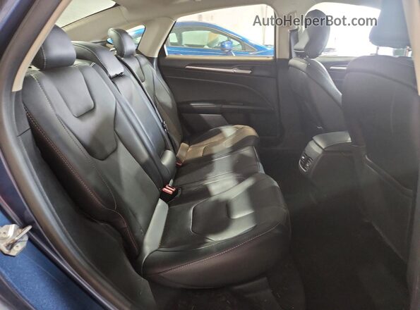 3FA6P0D96JR206834 2018 FORD FUSION Blue Widok tylnych siedzeń