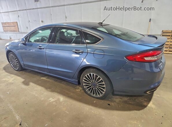 3FA6P0D96JR206834 2018 FORD FUSION Blue Tył lewy