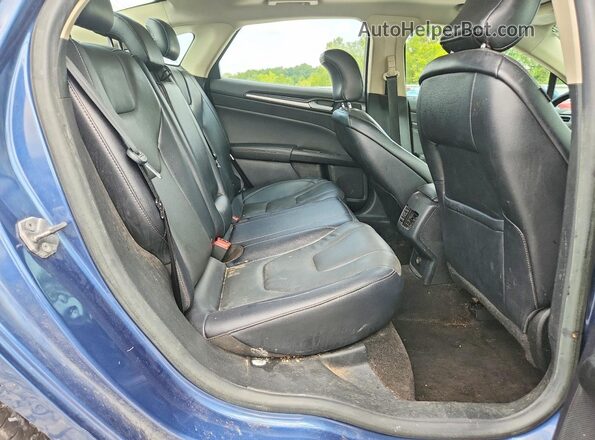 3FA6P0D96JR234522 2018 FORD FUSION Blue Вид задніх сидінь