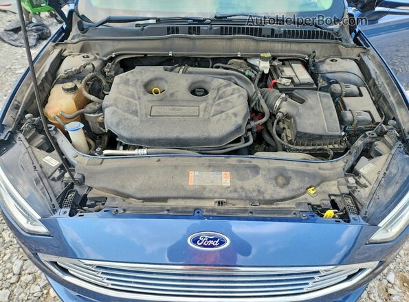 3FA6P0D96JR234522 2018 FORD FUSION Blue Вид задньої частини салону