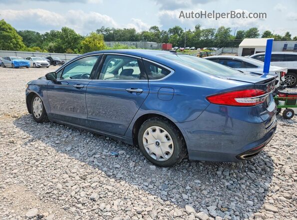 3FA6P0D96JR234522 2018 FORD FUSION Blue Задня ліва чверть