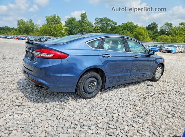 3FA6P0D96JR234522 2018 FORD FUSION Blue Задня права чверть