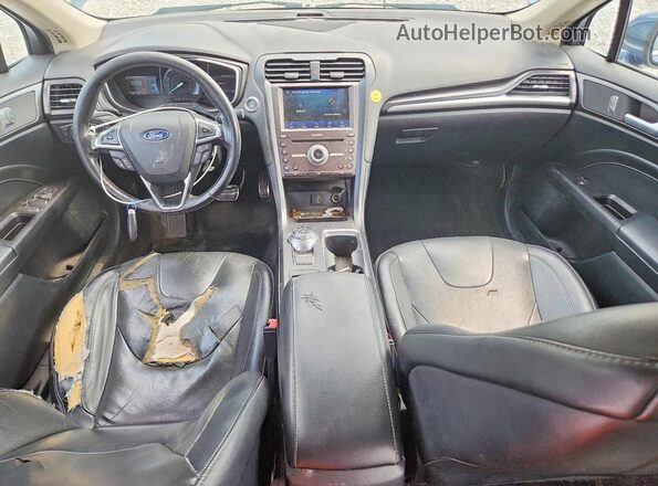 3FA6P0D96JR234522 2018 FORD FUSION Blue Вид панелі приладів