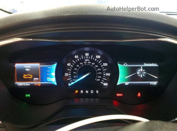 3FA6P0D96LR193649 2020 FORD FUSION Charcoal Instrument cluster view