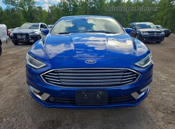 3FA6P0D97HR255812 2017 FORD FUSION Синий Вид спереди