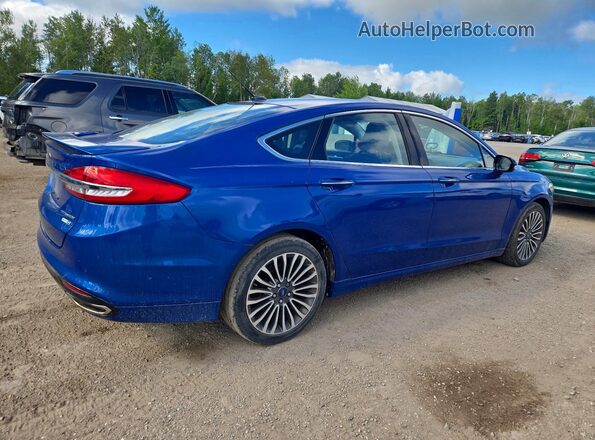 3FA6P0D97HR255812 2017 FORD FUSION Синий Задняя правая четверть
