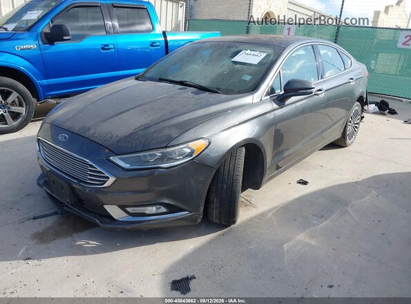 3FA6P0D97JR219530 2018 FORD FUSION Gray Передня ліва чверть