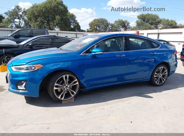 3FA6P0D97LR193417 2020 FORD FUSION Blue Սալոնի 360 աստիճան տեսք
