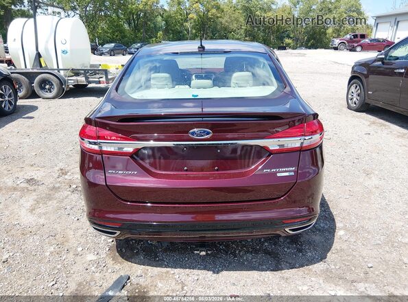 3FA6P0D98HR291458 2017 FORD FUSION Maroon 