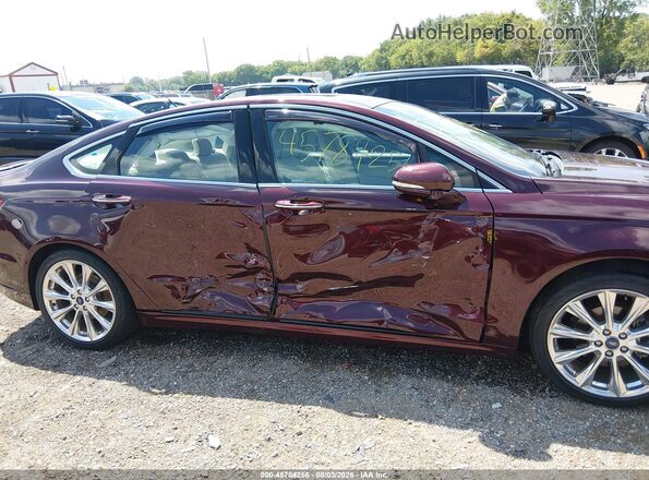 3FA6P0D98HR291458 2017 FORD FUSION Maroon ხელსაწყოთა პანელის ხედი