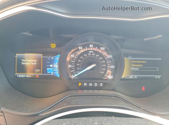 3FA6P0D98KR123875 2019 FORD FUSION Black Սարքավորումների վահանակի տեսք