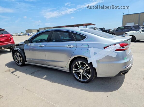 3FA6P0D98LR137048 2020 FORD FUSION Silver Rear left