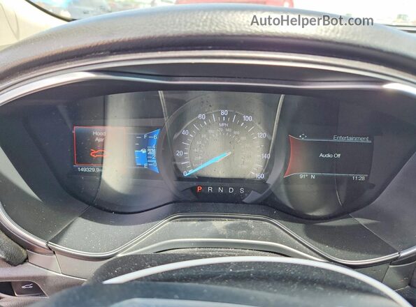 3FA6P0D98LR137048 2020 FORD FUSION Silver Instrument cluster view