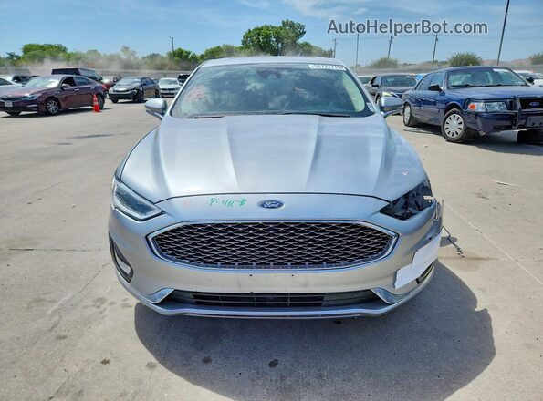 3FA6P0D98LR137048 2020 FORD FUSION Silver Front view