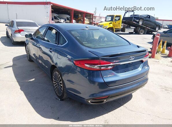 3FA6P0D99JR225944 2018 FORD FUSION Blue Tył lewy