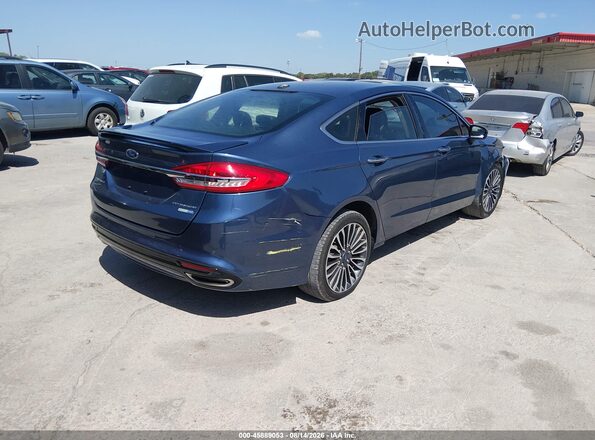 3FA6P0D99JR225944 2018 FORD FUSION Blue Tył prawy