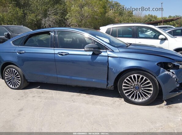 3FA6P0D99JR225944 2018 FORD FUSION Blue Widok wnętrza z tyłu
