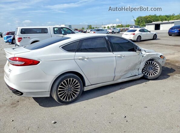 3FA6P0D9XJR188239 2018 FORD FUSION White Задня права чверть