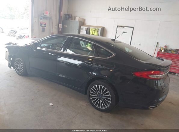 3FA6P0D9XJR233759 2018 FORD FUSION Black Trasero izquierdo